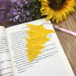 Organza Leaf Bookmark 06