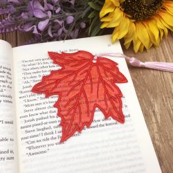 Organza Leaf Bookmark 08