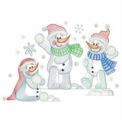 Snowman Friends 02(Md) machine embroidery designs