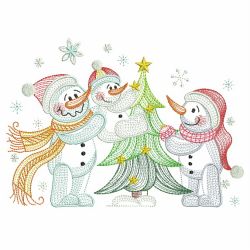 Snowman Friends 04(Lg) machine embroidery designs