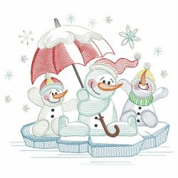 Snowman Friends 07(Lg) machine embroidery designs