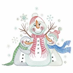 Snowman Friends 09(Md) machine embroidery designs