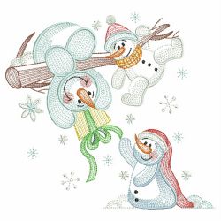 Snowman Friends 10(Lg) machine embroidery designs