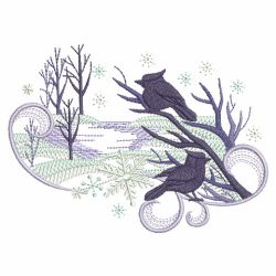 Winter Wonderland Silhouettes 4 04(Lg) machine embroidery designs