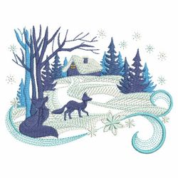Winter Wonderland Silhouettes 4 05(Sm) machine embroidery designs
