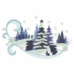 Winter Wonderland Silhouettes 4 08(Sm) machine embroidery designs
