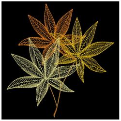 Rippled Autumn Leaves 3 02(Lg) machine embroidery designs