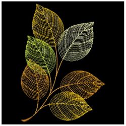 Rippled Autumn Leaves 3 07(Lg) machine embroidery designs