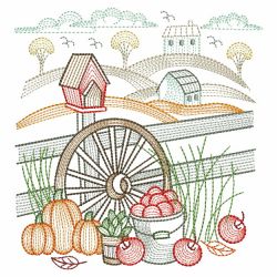 Rippled Autumn Harvest 3 09(Md) machine embroidery designs