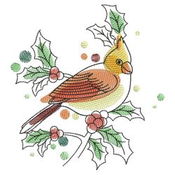 Doodle Winter Birds(Md) machine embroidery designs