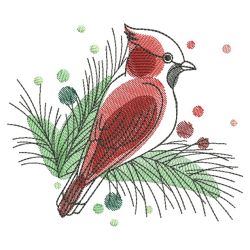Doodle Winter Birds 02(Lg) machine embroidery designs
