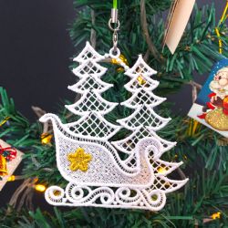FSL Golden Christmas 6 machine embroidery designs