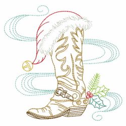 Vintage Cowboy Christmas 01(Md) machine embroidery designs