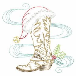 Vintage Cowboy Christmas 01(Lg) machine embroidery designs