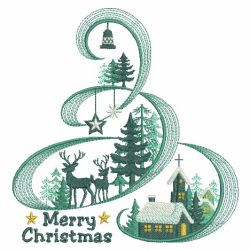 Christmas Silhouettes 2 05(Lg) machine embroidery designs