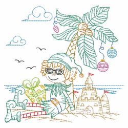 Vintage Tropical Christmas 06(Sm) machine embroidery designs