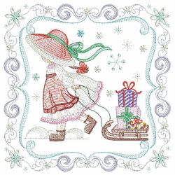Christmas Sunbonnets 4 03(Md) machine embroidery designs