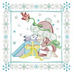 Christmas Sunbonnets 4 08(Md) machine embroidery designs