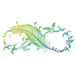Variegated Feathers 03(Sm) machine embroidery designs