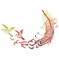 Variegated Feathers 05(Md) machine embroidery designs