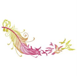 Variegated Feathers 06(Md) machine embroidery designs