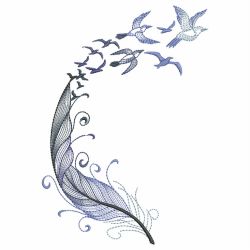 Variegated Feathers 07(Sm) machine embroidery designs