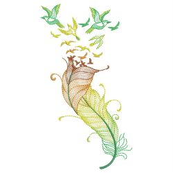 Variegated Feathers 10(Sm) machine embroidery designs