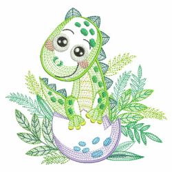 Rippled Baby Dinosaurs 2 07(Lg) machine embroidery designs