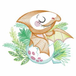 Rippled Baby Dinosaurs 2 08(Sm) machine embroidery designs