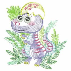 Rippled Baby Dinosaurs 2 09(Md) machine embroidery designs