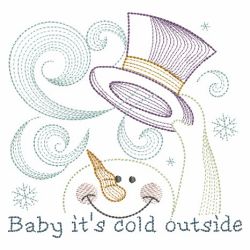 Rippled Cold Outside 07(Lg) machine embroidery designs