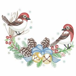 Winter For The Birds 4 08(Md) machine embroidery designs