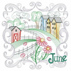 Months Of The Year Blocks 06(Md) machine embroidery designs