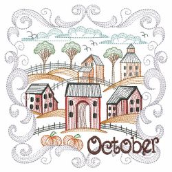 Months Of The Year Blocks 10(Md) machine embroidery designs