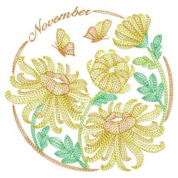 Rippled Flowers Of The Month 11(Lg)