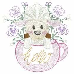 Teacup Animals 05(Lg) machine embroidery designs