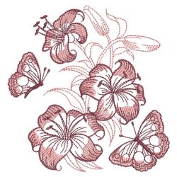 Sketched Flowers 2(Sm) machine embroidery designs