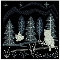 Winter Woodland Scene 07(Md) machine embroidery designs