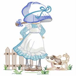 Sunbonnet Sue On The Farm 03(Md) machine embroidery designs