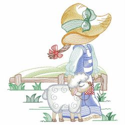 Sunbonnet Sue On The Farm 04(Md) machine embroidery designs