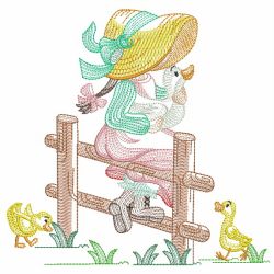 Sunbonnet Sue On The Farm 05(Lg) machine embroidery designs