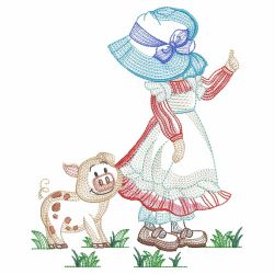 Sunbonnet Sue On The Farm 09(Lg) machine embroidery designs