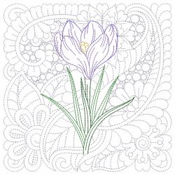 Trapunto Blooming Beauty 08(Lg) machine embroidery designs