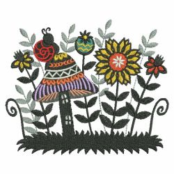 Fantasy Garden 04(Md) machine embroidery designs