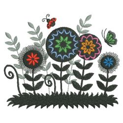 Fantasy Garden 08(Md) machine embroidery designs