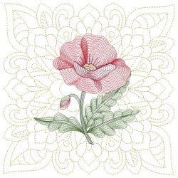 Trapunto Blooming Beauty 2 03(Sm) machine embroidery designs