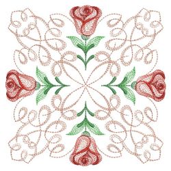 Filigree Roses Quilt 4 02(Sm) machine embroidery designs