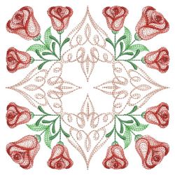 Filigree Roses Quilt 4 07(Sm) machine embroidery designs
