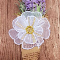 3D Organza Flower 5 04 machine embroidery designs