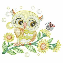 Spring Owls 04(Md) machine embroidery designs